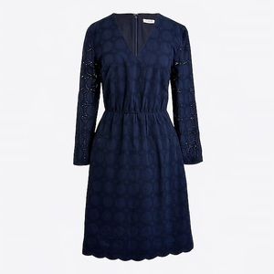 J Crew Factory Navy lined dress